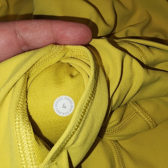Lululemon Athletica Neon Yellow High-rise Athletic Leggings Size 4 - Picture 10 of 10